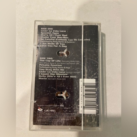 Vintage Ricky Martin Cassette Tape - Picture 4 of 9